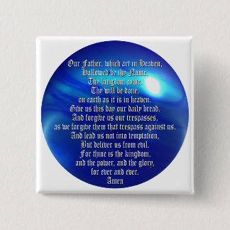 The Lord's Prayer Pinback Button