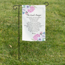 The Lord's Prayer Pink Floral, from Matthew 6:9-13