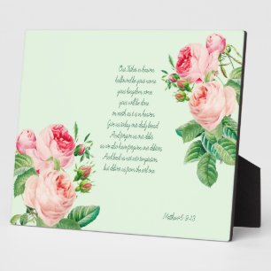 The Lord's Prayer Plaque