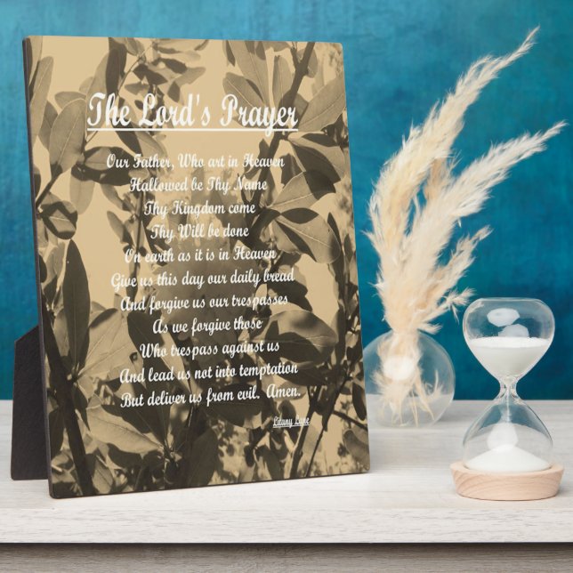 The Lords Prayer Plaque (Side)