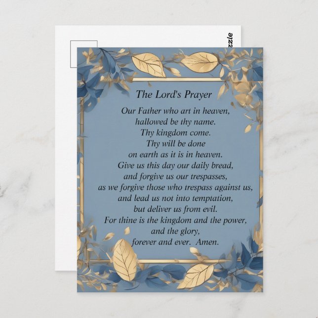 The Lord's Prayer Postcard (Front/Back)