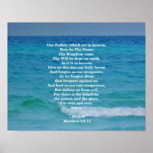 THE LORDS PRAYER POSTER