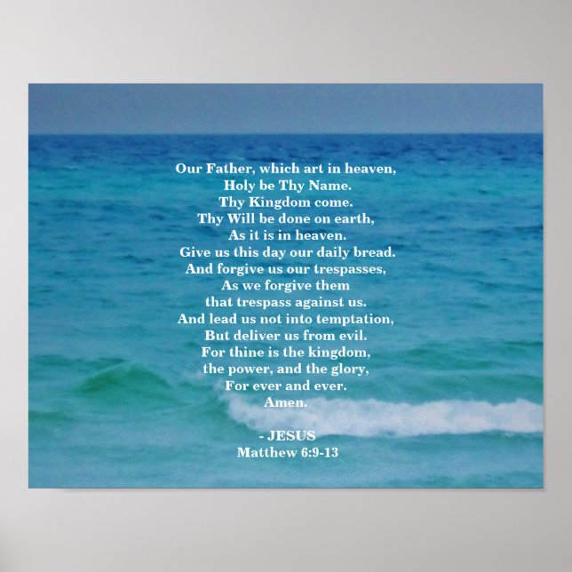 THE LORDS PRAYER POSTER (Front)