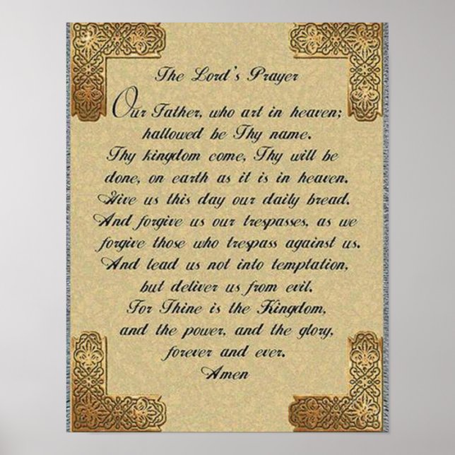 The Lords Prayer Poster, Poster (Front)