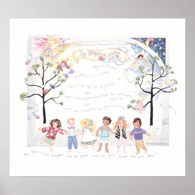 The Lord's Prayer poster print (Front)