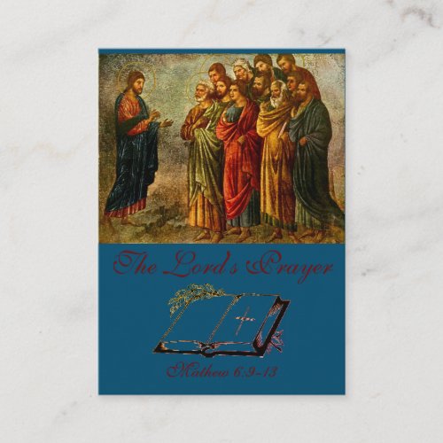 The Lords Prayer _ Prayer Card Flat