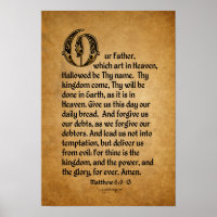 The Lord's Prayer (Scripture: Matthew 6:9-13)