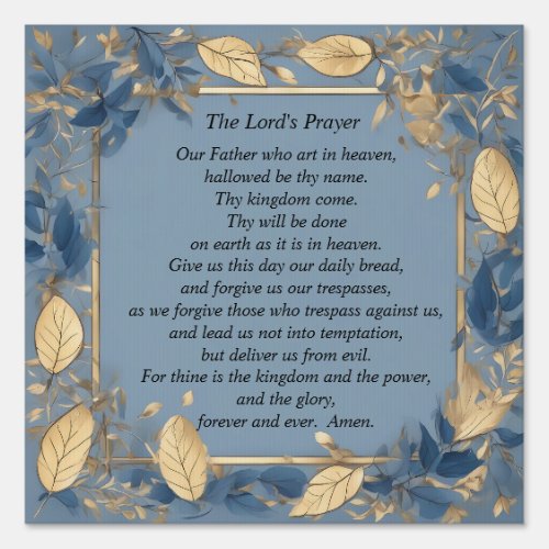 The Lords Prayer Sign