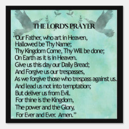 The Lord's Prayer Sign
