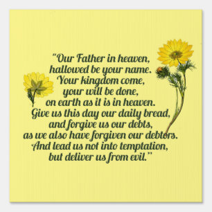 The Lords Prayer Sign
