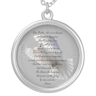 The Lord's Prayer Silver Plated Necklace