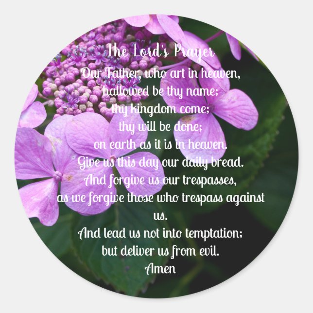 The Lord's Prayer Sticker (Front)