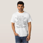 The Lord&#39;s Prayer T-shirt at Zazzle