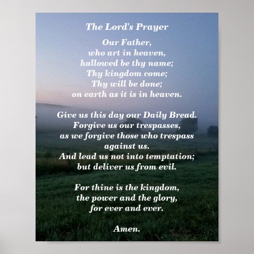 The Lords Prayer _ Traditional Version Poster