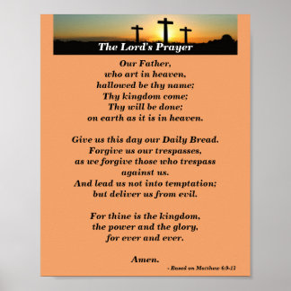 The Lord's Prayer - Traditional Version Poster