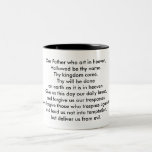 The Lord&#39;s Prayer Two-tone Coffee Mug at Zazzle