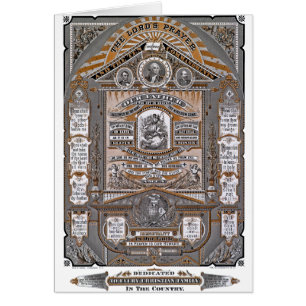 The Lord's Prayer vintage engraving (ORANGE)