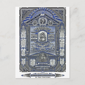 The Lord's Prayer vintage engraving Postcard