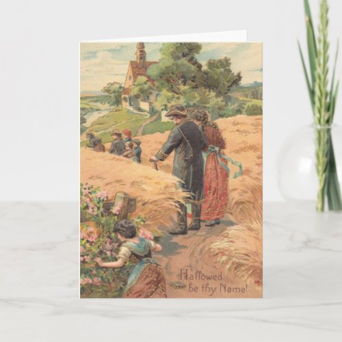 The Lords Prayer Vintage Inspired Card