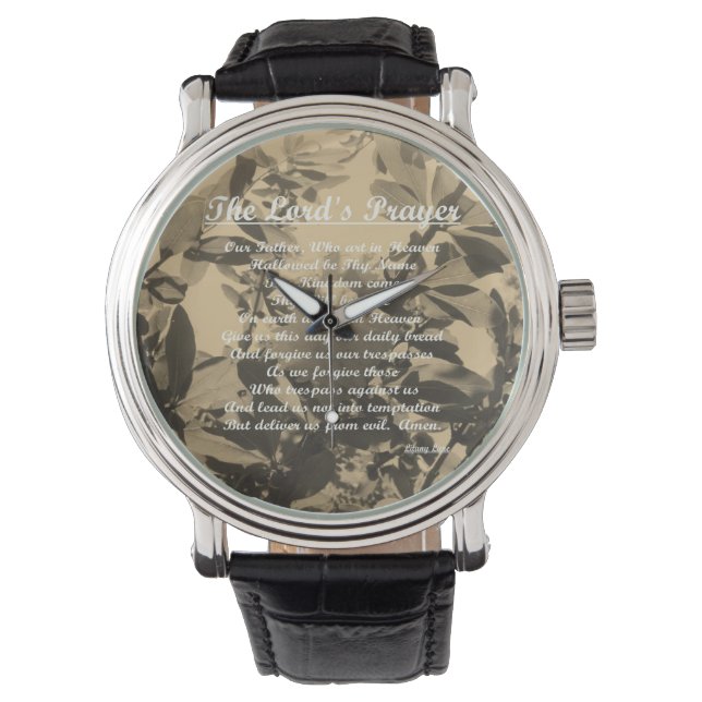 The Lords Prayer Vintage Watch (Front)