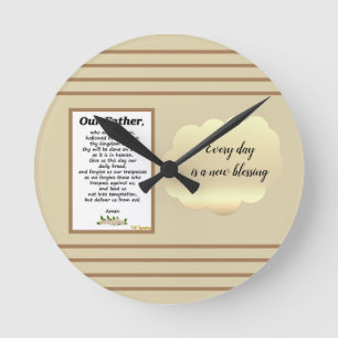 The Lord's Prayer Wall Clock
