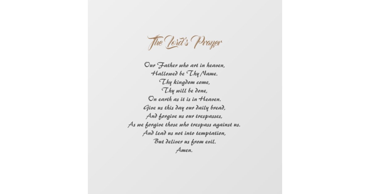 lords prayer background