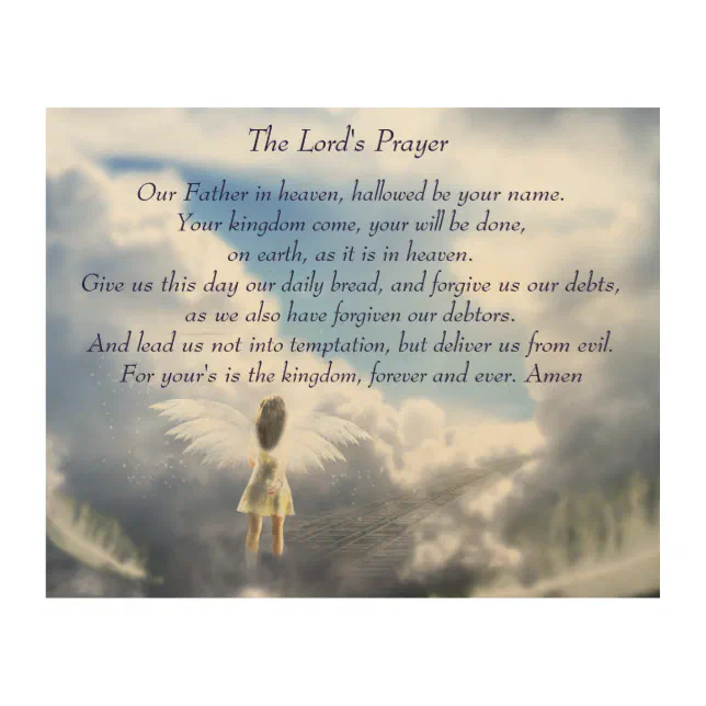 The Lord's Prayer Wood Wall Decor | Zazzle