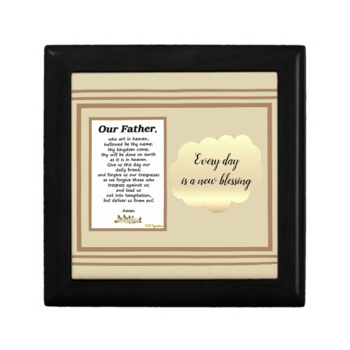 The Lords Prayer Wooden Box
