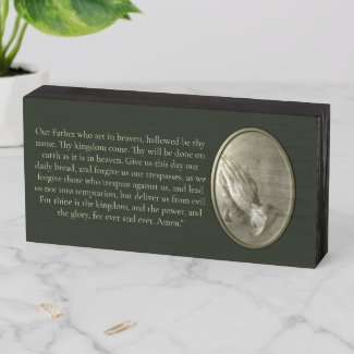 The Lord's Prayer Wooden Box Sign