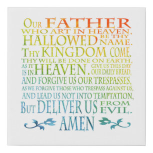 The Lord's Prayer Wrapped Canvas Art