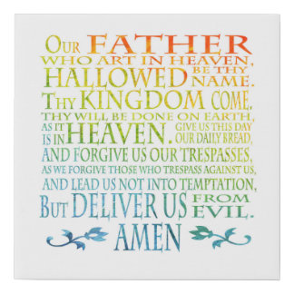 The Lord's Prayer Wrapped Canvas Art 