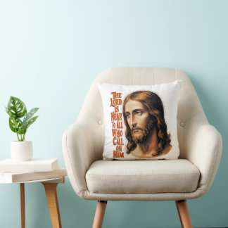The Lords Presence: Jesus Responds to All Who Call Throw Pillow