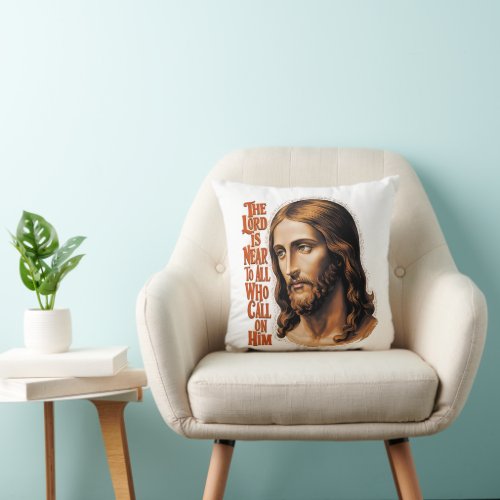The Lords Presence Jesus Responds to All Who Call Throw Pillow