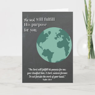 The Lord's Purpose-Religious Graduation Card