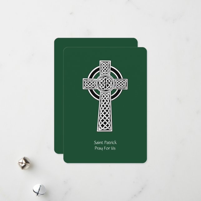 The Lorica of Saint Patrick Prayer (amended) Holiday Card (Front/Back In Situ)