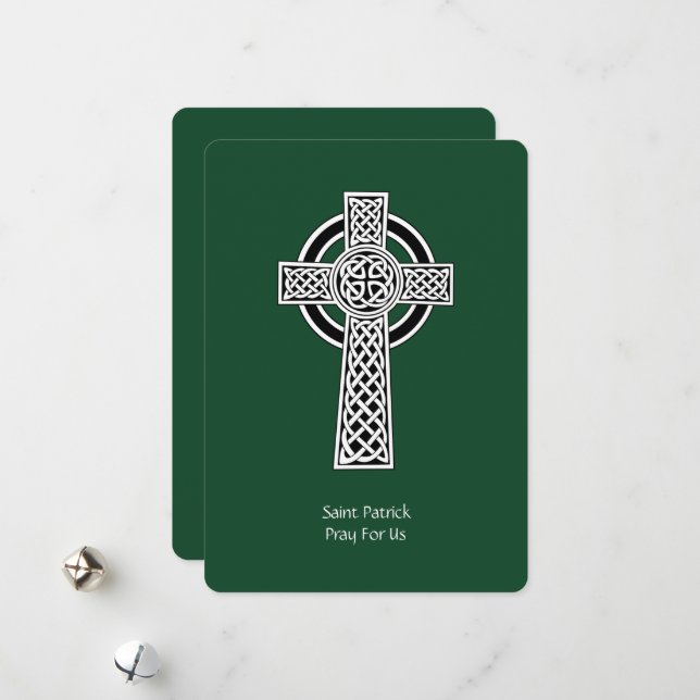 The Lorica of Saint Patrick Prayer (amended) Holiday Card (Front/Back In Situ)