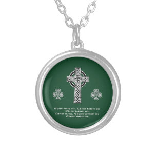 The Lorica of Saint Patrick Prayer (short) Silver Plated Necklace