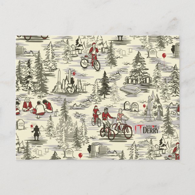 The Losers Club Cemetery Pattern Postcard (Front)