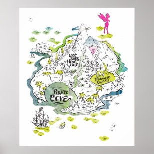 neverland map printable