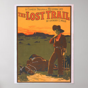 The Lost Trail - Comedy Drama Western Life Poster