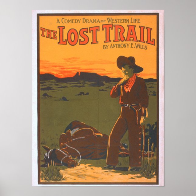 The Lost Trail - Comedy Drama Western Life Poster (Front)