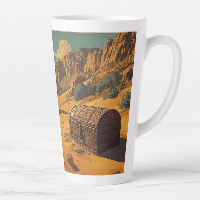 The lost treasure in the desert latte mug (Right)