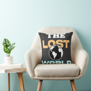 The Lost World T-Shirt – Dinosaur Adventure & Expl Throw Pillow