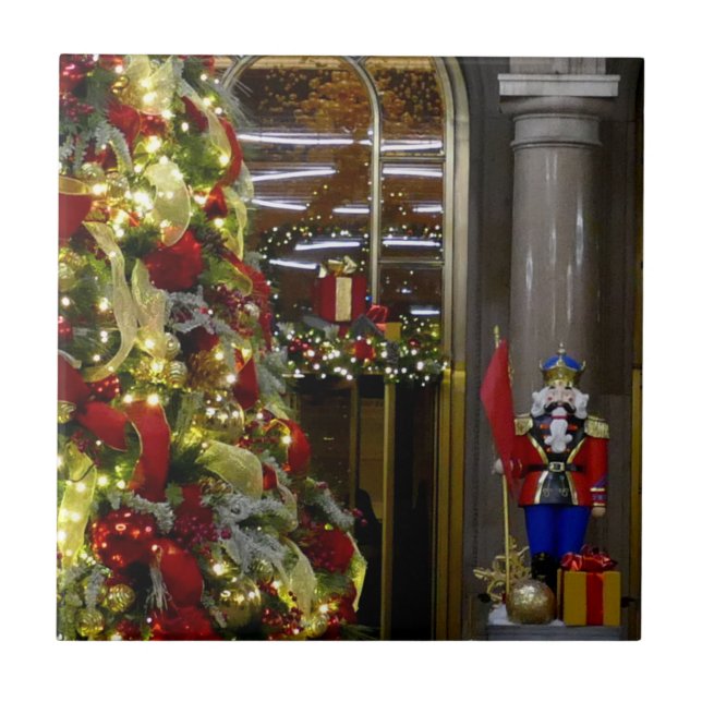 The Lotte New York Palace Christmas -  Ceramic Tile (Front)