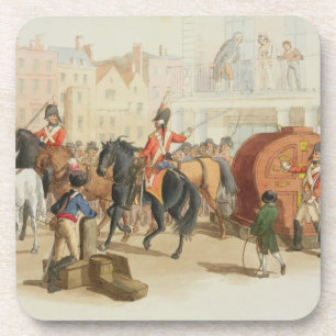 The Lottery Wheel, engraved by the artist, 1805 (a Beverage Coaster