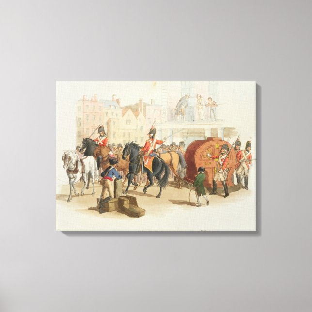 The Lottery Wheel, engraved by the artist, 1805 (a Canvas Print (Front)