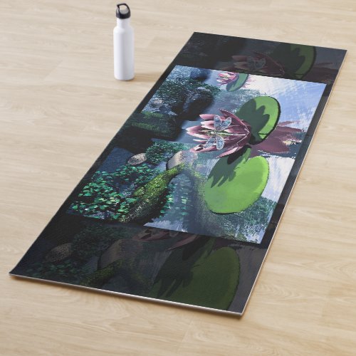 The Lotus and the Dragonfly Yoga Mat