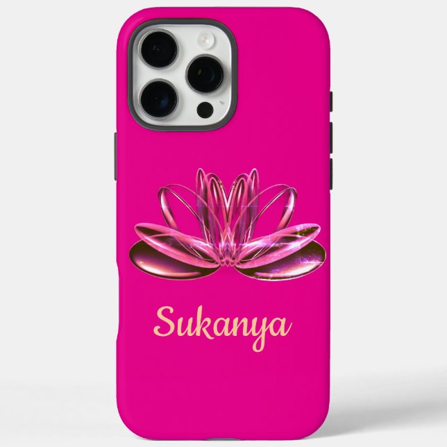 The lotus flower personalized Case-Mate iPhone case (Back)
