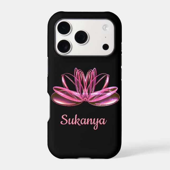 The lotus flower personalized Case-Mate iPhone case (Back)