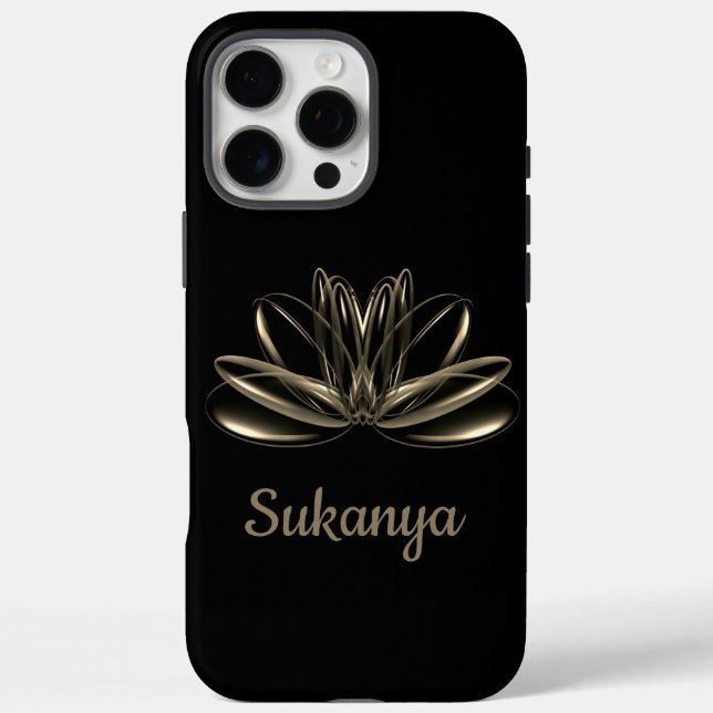 The lotus flower personalized Case-Mate iPhone case (Back)